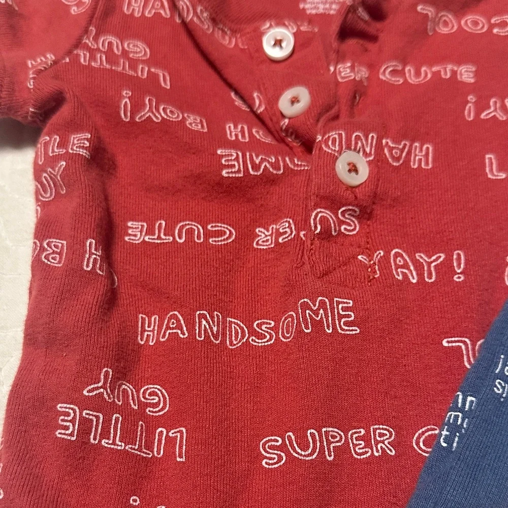 Carter's‎ Red and Blue Bodysuits set